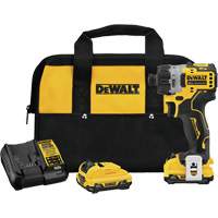 Trousse de tournevis &agrave; moteur sans balai Xtreme, 1/4", 12 V, 200 UWO couple max., Lithium-ion bloc-pile Northern Industrial Supply Inc.