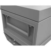 Jobsite Storage Box, 32" x 19" x 17-13/16", Steel, Grey Northern Industrial Supply Inc.