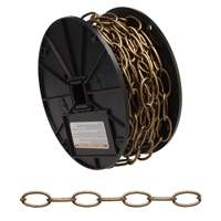 Decorator Chain, Carbon Steel, #10 x 60' (18.3 m) L, 35 lbs. (0.0175 tons) Load Capacity Northern Industrial Supply Inc.