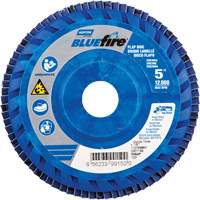 BlueFire R884P Coarse Grit Flap Disc, 5" x 7/8", Type 27, 60 Grit, Zirconia Alumina Northern Industrial Supply Inc.