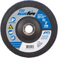 BlueFire R884P Coarse Grit Flap Disc, 7" x 7/8", Type 27, 80 Grit, Zirconia Alumina Northern Industrial Supply Inc.