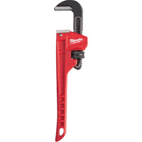 Cl&eacute; &agrave; tuyau, Cap des m&acirc;choires 1-1/2", Longueur 10", Fini Rev&ecirc;tement en poudre, Prise Ergonomique Northern Industrial Supply Inc.
