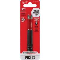 Embout de tournevis Shockwave Impact Duty, Phillips, Embout #2, Prise 1/4", Longueur 3-1/2" Northern Industrial Supply Inc.