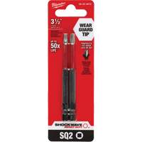 Embout de tournevis Shockwave Impact Duty, Carr&eacute;e, Embout #2, Prise 1/4", Longueur 3-1/2" Northern Industrial Supply Inc.