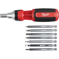 Tournevis &agrave; rochet 9 en 1 avec embouts multiples &agrave; carr&eacute; conducteur, 9-1/10" lo, Prise Coussin&eacute;e Northern Industrial Supply Inc.