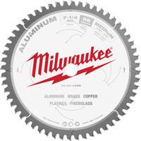 Aluminum Cutting Circular Saw Blade, 7-1/4", 56 Teeth, Plastic/Fibreglass/Non-Ferrous Use Northern Industrial Supply Inc.