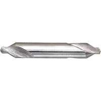 DRILLCO Combined Centre Drill & Countersink, #1, 3/64" Small Diameter, 1/8" Large Diameter, High Speed Steel Northern Industrial Supply Inc.