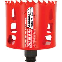 Wood & Metal Hole Saw, 3-1/8", 2-3/8" Depth of Cut, Carbide Northern Industrial Supply Inc.
