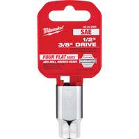 SAE Socket with Four Flat Sides, 3/8", 1/2" Drive, 6 Points Northern Industrial Supply Inc.