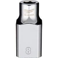 Metric Socket with Four Flat Sides, 8 mm, 1/2" Drive, 6 Points Northern Industrial Supply Inc.