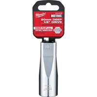 Metric Socket with Four Flat Sides, 20 mm, 1/2" Drive, 6 Points, Deep Northern Industrial Supply Inc.