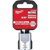 Metric Socket with Four Flat Sides, 20 mm, 3/8" Drive, 6 Points Northern Industrial Supply Inc.