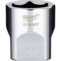 Metric Socket with Four Flat Sides, 20 mm, 3/8" Drive, 6 Points Northern Industrial Supply Inc.