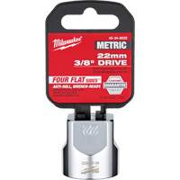 Metric Socket with Four Flat Sides, 22 mm, 3/8" Drive, 6 Points Northern Industrial Supply Inc.