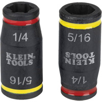 3-in-1 Impact Flip Socket Set, Hex, 1/4" Drive, 3 Pcs Northern Industrial Supply Inc.