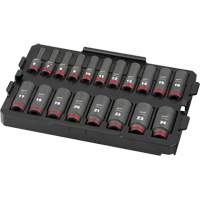Jeu de douilles profondes 3/8" Shockwave Impact Duty Packout, 19 Mcx, Chocs, Prise de 3/8", Profond Northern Industrial Supply Inc.