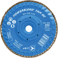 Disque &agrave; feuillets PowerBlend TRM QC ajustable, 4-1/2" x 5/8"-11, Type 27, Grain Z60, Alumine de zirconium Northern Industrial Supply Inc.