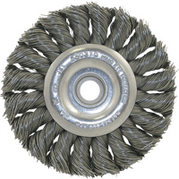 3K114 Brosse &agrave; fil nou&eacute;, non filet&eacute;, Dia. 3-1/4", Fils 0,014", Arbre 3/8"-1/2 Northern Industrial Supply Inc.