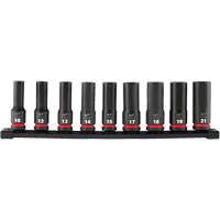 Jeu de douilles m&eacute;triques &agrave; 6 pans Shockwave Impact Duty, 9 Mcx, Chocs, Prise de 1/2", Profond Northern Industrial Supply Inc.
