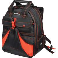Sac &agrave; dos &agrave; outils de luxe, Noir/Rouge, Balistique/Polyester Northern Industrial Supply Inc.