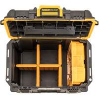 Boîte &agrave; outils compacte et profonde ToughSystem 2.0, 10" x 15-7/20" x 13-4/5", Noir/Jaune Northern Industrial Supply Inc.