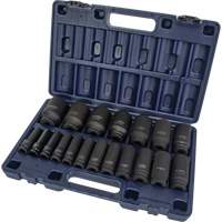 Jeu de douilles SAE, 19 Mcx, Chocs, Prise de 1/2", Profond Northern Industrial Supply Inc.
