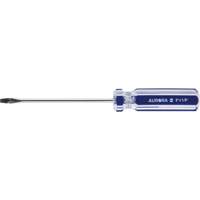 Blue Transparent Striped Slotted Screwdriver, 1/8" Tip, Round, Plastic Handle Northern Industrial Supply Inc.