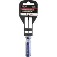 Tournevis Philips bleu transparent avec bandes, #0, Prise Plastique Northern Industrial Supply Inc.