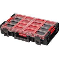 Arx&reg; X-Large Organizer with Short Bins, 23" x 15-1/5" x 5", Black Northern Industrial Supply Inc.