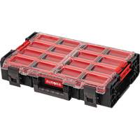 Arx X-Large Organizer with Long Bins, 23" x 15-1/5" x 5", Black Northern Industrial Supply Inc.