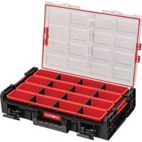 Arx X-Large Organizer with Long Bins, 23" x 15-1/5" x 5", Black Northern Industrial Supply Inc.