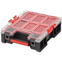 Arx&reg; Medium Tall Organizer with Bins, 10-2/5" x 14-3/10" x 4-1/5", Black Northern Industrial Supply Inc.