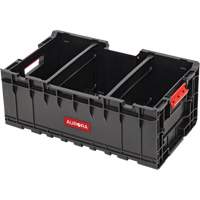 Arx Tool Crate with Dividers, 22-7/10" x 14-1/10" x 9-3/10", Black Northern Industrial Supply Inc.