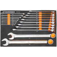12-Point Long Pattern Combination SAE Wrench Set in Foam Storage Tray, Open-Ended, 19 Pieces, Imperial Northern Industrial Supply Inc.