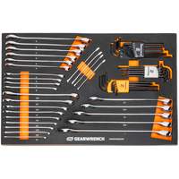 6-Point Combination Wrench and Hex Key Set in Foam Storage Tray Northern Industrial Supply Inc.
