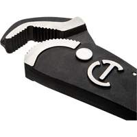Cl&eacute; bimat&eacute;riau auto-ajustable pour tuyau, Cap des m&acirc;choires 1-1/2", Longueur 12", Fini Oxyde noir, Prise Coussin&eacute;e Northern Industrial Supply Inc.