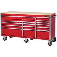 PRC7215 Armoire roulante de s&eacute;rie Pro, 15 tiroirs, 72" la x 24" p x Rouge Northern Industrial Supply Inc.