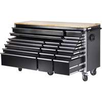 HDRC7220 Armoire mobile de s&eacute;rie HD, 20 tiroirs, 72" la x 24" p x 42-3/10" h, Noir Northern Industrial Supply Inc.