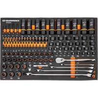 Mechanics Tool Set in Modular Foam Trays with Storage Unit, 247 Pieces Northern Industrial Supply Inc.