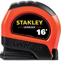 High-Visibility LEVERLOCK&reg; Tape Measure, 16', Imperial Graduations Northern Industrial Supply Inc.