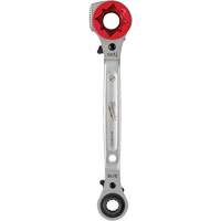 Lineman's 5-in-1 Ratcheting Wrench with Milled Strike Face, 3/4"/1"/1-1/8" Drive, Ergonomic Handle Northern Industrial Supply Inc.