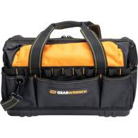 Professional 20" Tool Bag, Nylon, 33 Pockets, Black/Orange Northern Industrial Supply Inc.