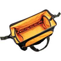 Professional 20" Tool Bag, Nylon, 33 Pockets, Black/Orange Northern Industrial Supply Inc.