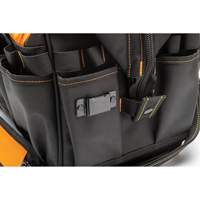 Professional 20" Tool Bag, Nylon, 33 Pockets, Black/Orange Northern Industrial Supply Inc.