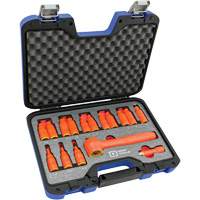 3/8" Drive SAE & Metric Hex Bit Insulated Socket and Attachment Set, 1000 V, 16 Pcs Northern Industrial Supply Inc.