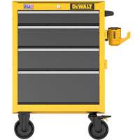 Coffre &agrave; outil roulant robuste, 4 tiroirs, 26" la x Jaune Northern Industrial Supply Inc.