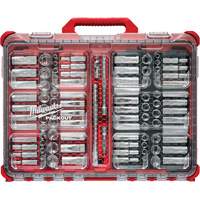 Jeu de cliquets et douilles m&eacute;triques/SAE avec organisateur PACKOUT &agrave; profil bas, 98 Mcx, Prise de 3/8" Northern Industrial Supply Inc.