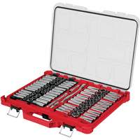 Jeu de cliquets et douilles m&eacute;triques/SAE avec organisateur PACKOUT &agrave; profil bas, 98 Mcx, Prise de 3/8" Northern Industrial Supply Inc.
