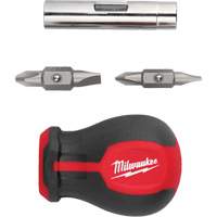 Tournevis court &agrave; embouts interchangeables 6-en-1, 3" lo, Prise Coussin&eacute;e Northern Industrial Supply Inc.