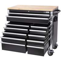 Armoire mobile de s&eacute;rie HDRC4112 HD, 12 tiroirs, 41" la x 21" p x 40-3/10" h, Noir Northern Industrial Supply Inc.